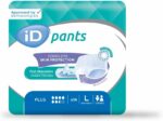 iD Pants Plus L – Culottes absorbantes pour l'incontinence modérée à forte – Sachet de 14 unités