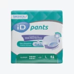 iD Pants Super L – Culottes absorbantes pour incontinence sévère – Taille Large – 12 protections